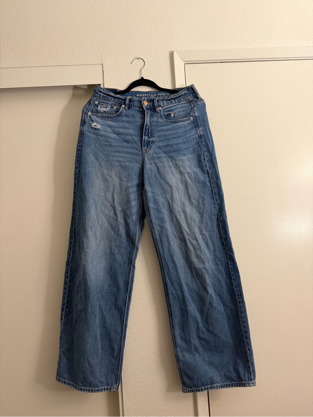 American Eagle Outfitters Light Blue Wide Leg Jeans